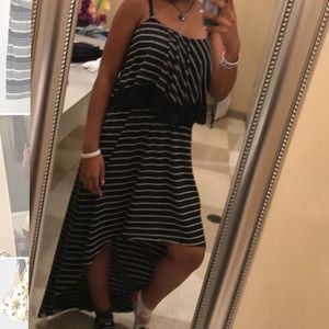 Black & White Striped Dress